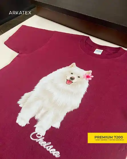 desain kaos anjing arkatex