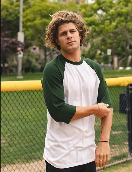 Kaos Raglan 3/4 Polos