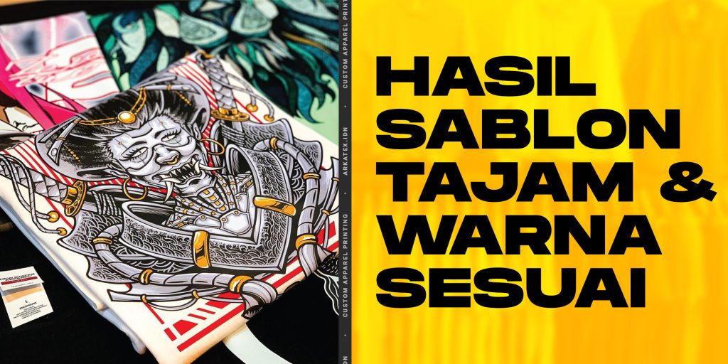 Custom sablon kaos murah